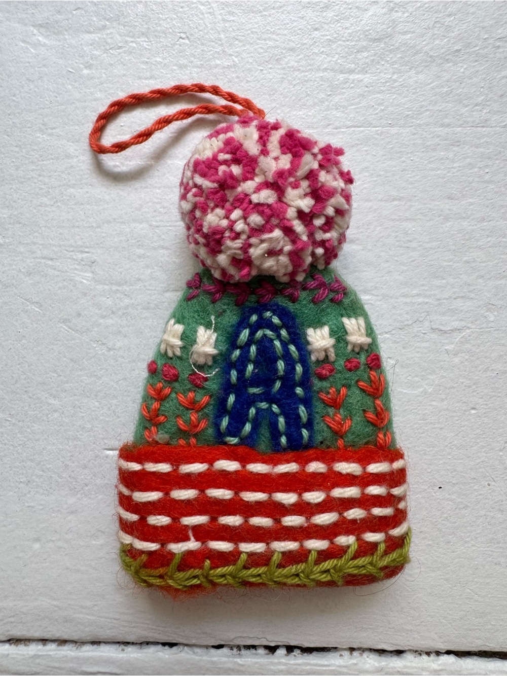Anthropologie A Hat Christmas Ornament